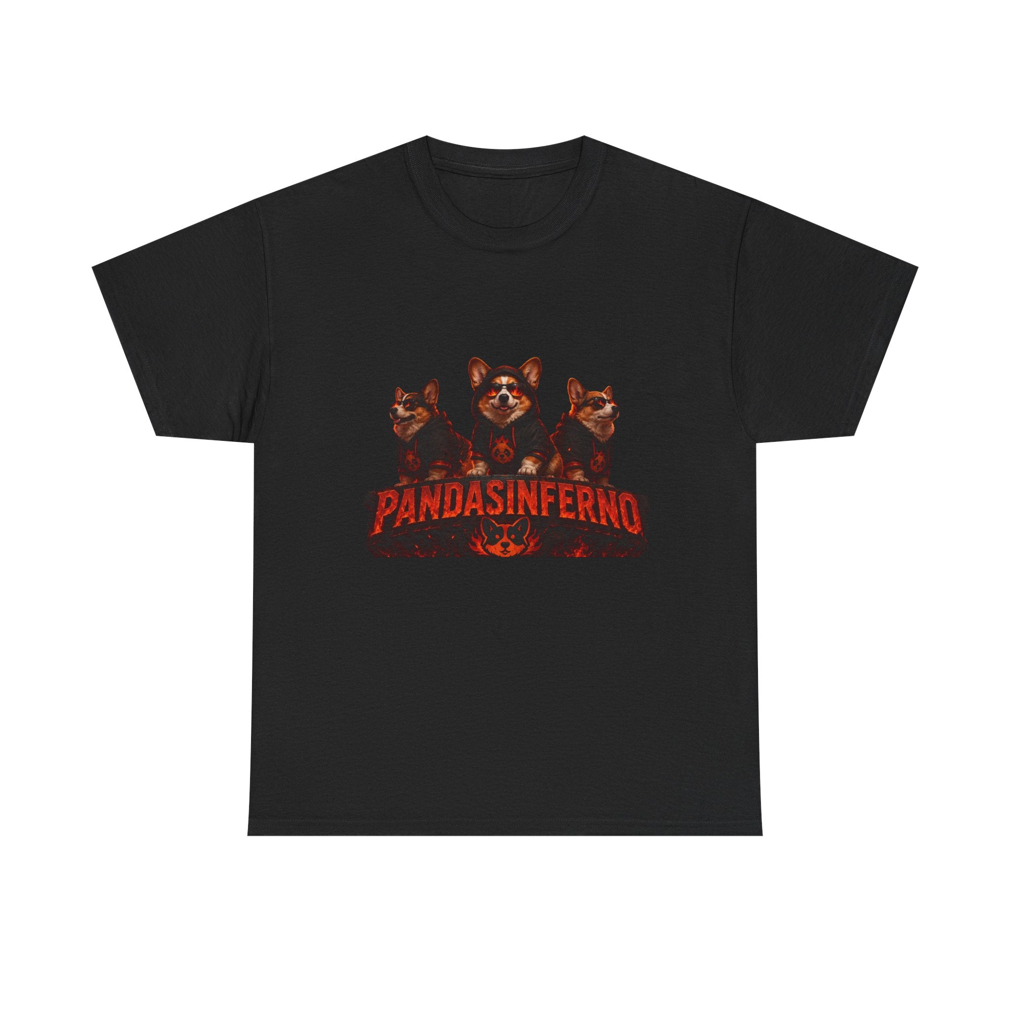 PandasInferno Graphic Tee — Dark Panda Trio Horror Shirt