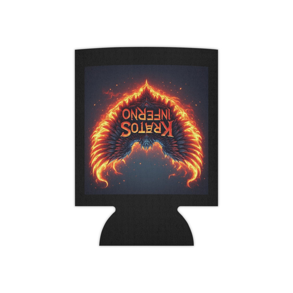 Kratos Inferno Flaming Wings Can Cooler | Neon Fire Logo