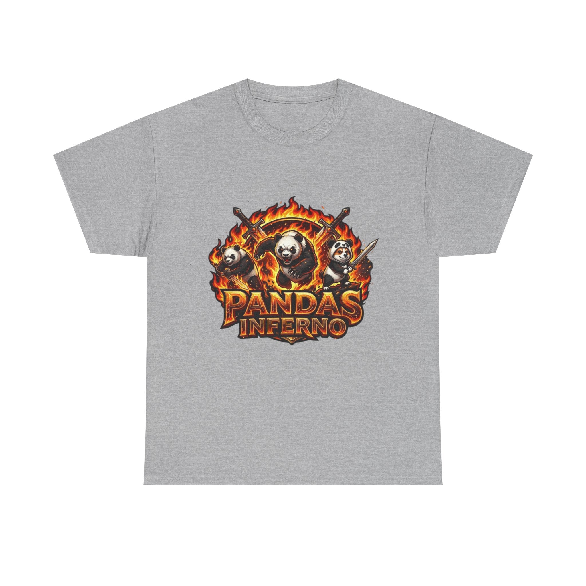 Pandas Inferno T-Shirt | Flaming Panda Trio Graphic Tee