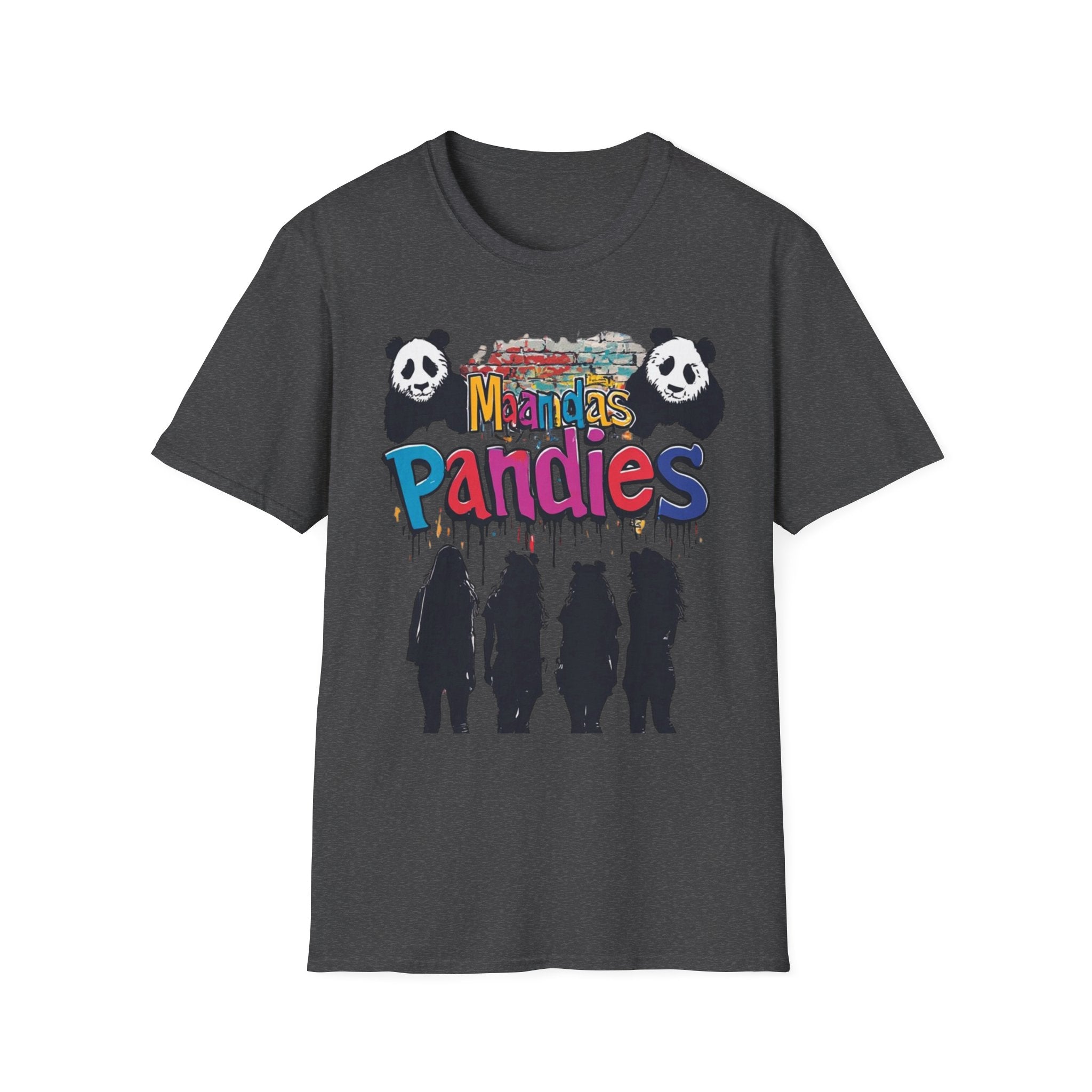 Mandas Pandies T-Shirt | Panda Graphic, Colorful Street Art