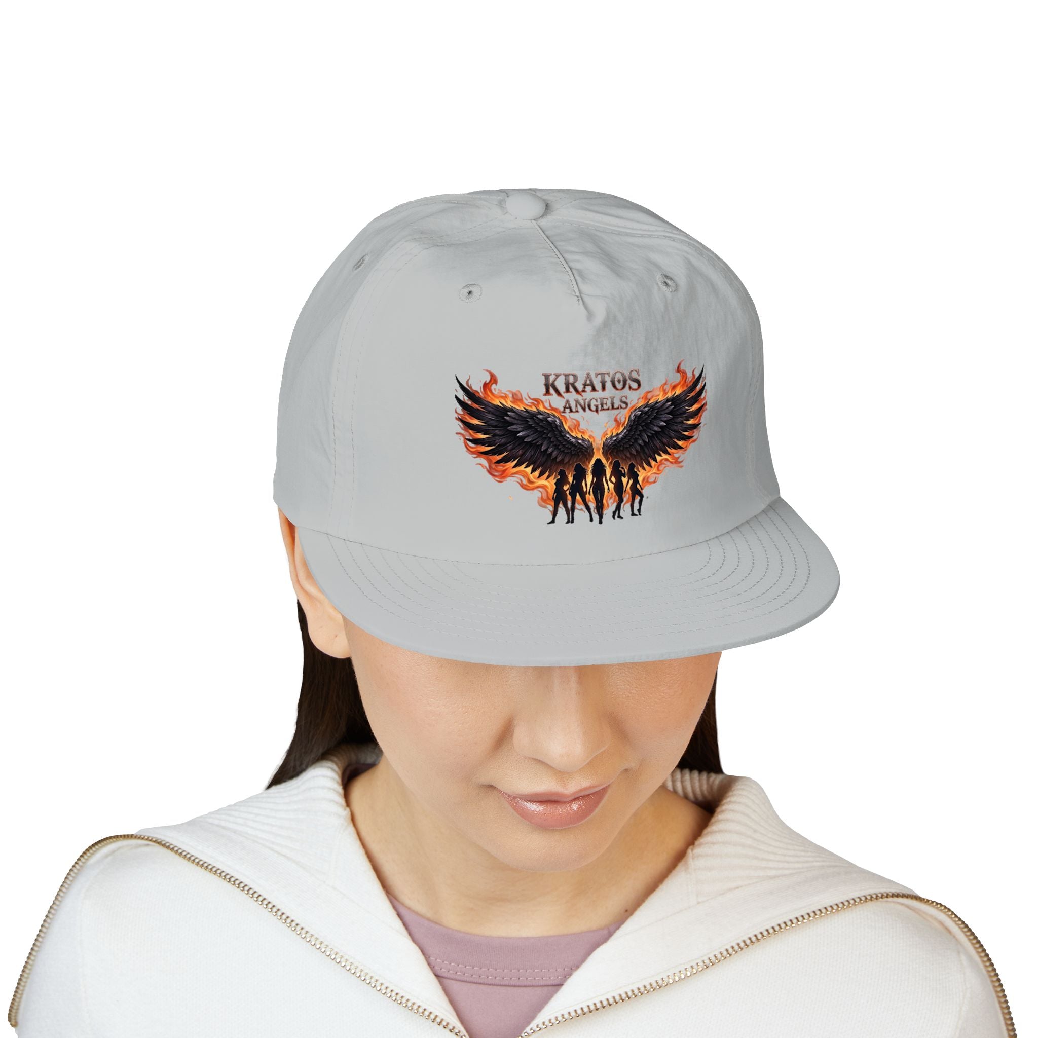 Kratos Angel Wings design Surf Cap | Flaming Winged Soldiers hat