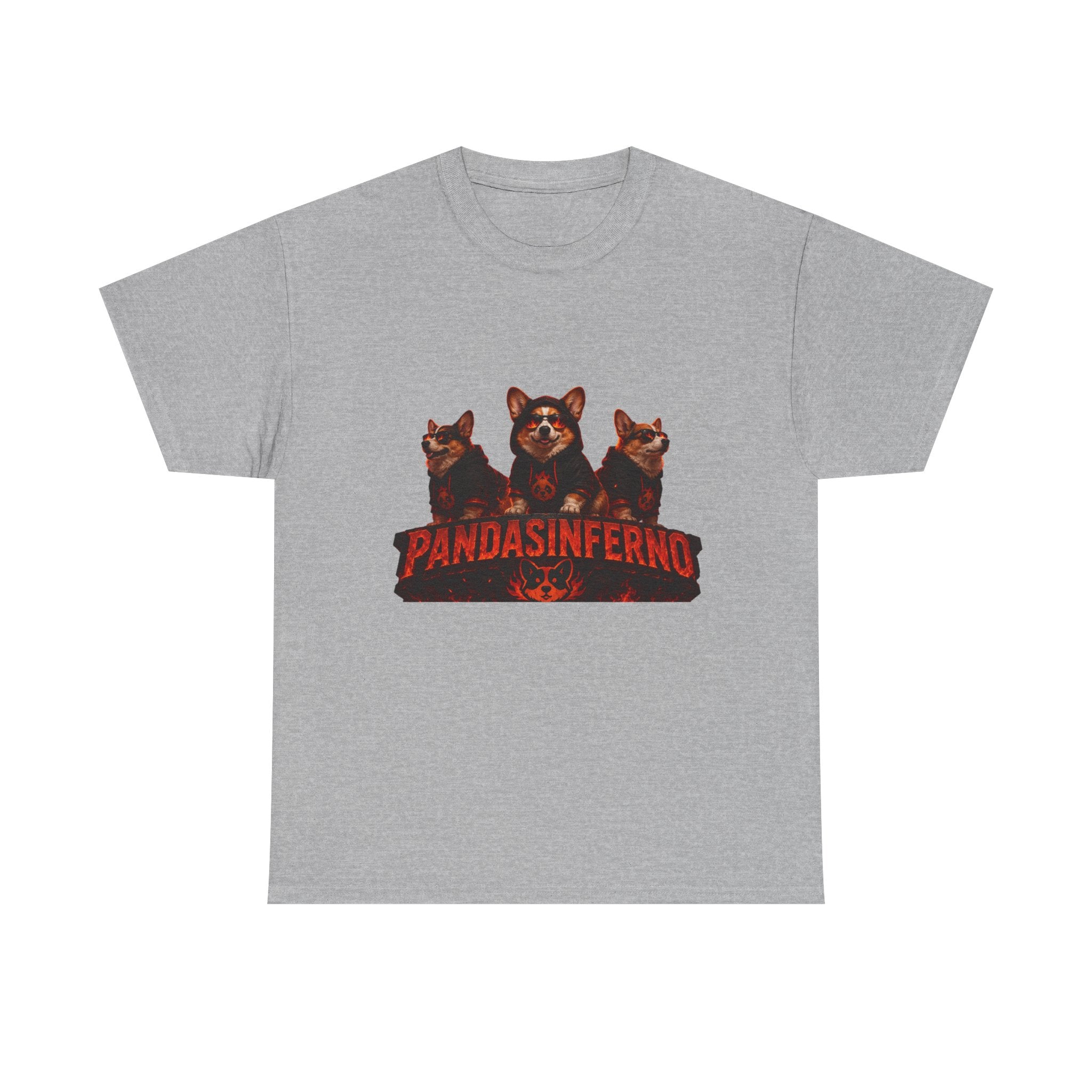 PandasInferno Graphic Tee — Dark Panda Trio Horror Shirt