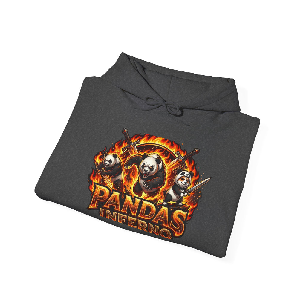 Pandas Inferno Hoodie — Fiery Panda Graphic Sweatshirt