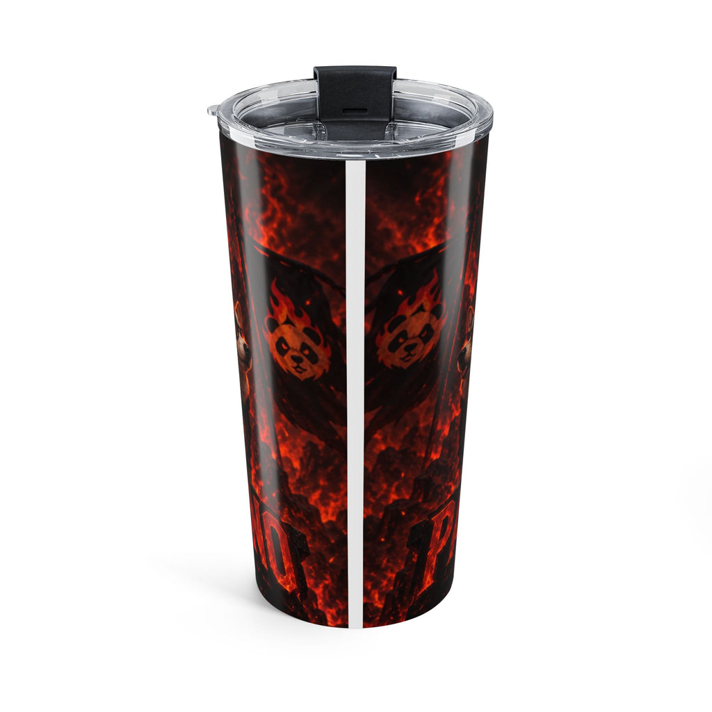 20oz Corgi Fire Tumbler – Fiery Panda Hooded Dog Travel Cup