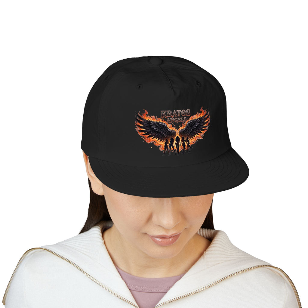 Kratos Angel Wings design Surf Cap | Flaming Winged Soldiers hat