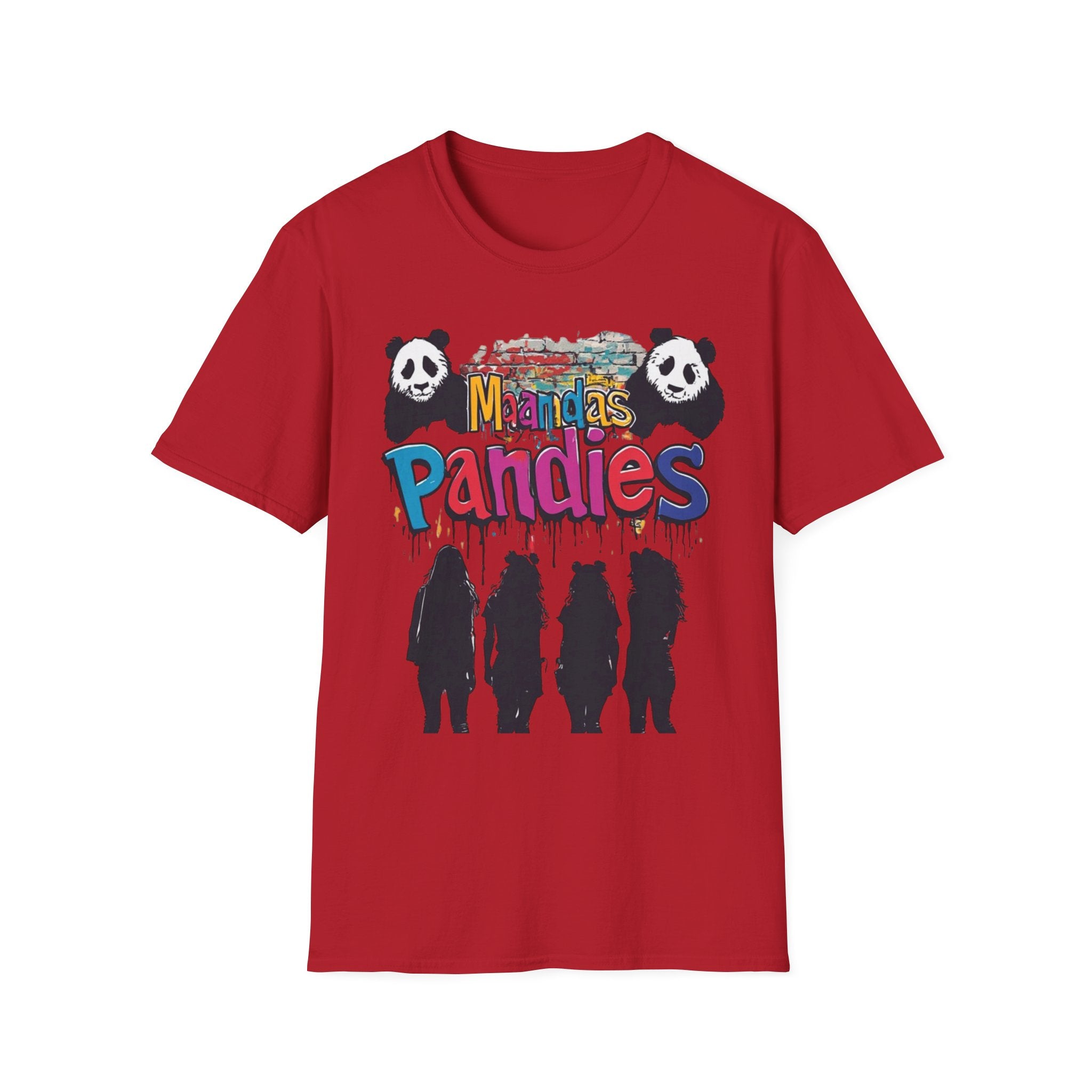 Mandas Pandies T-Shirt | Panda Graphic, Colorful Street Art