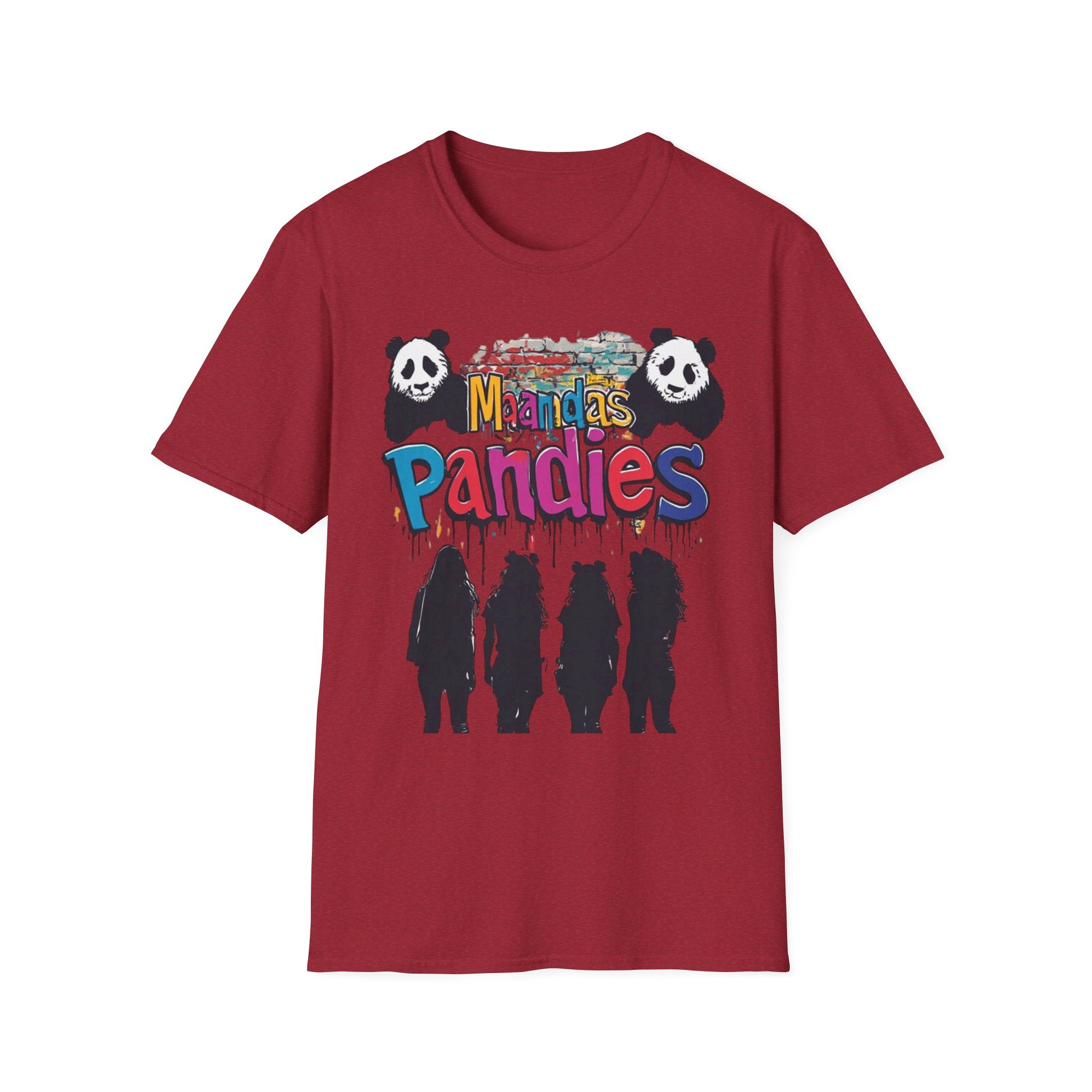 Mandas Pandies T-Shirt | Panda Graphic, Colorful Street Art