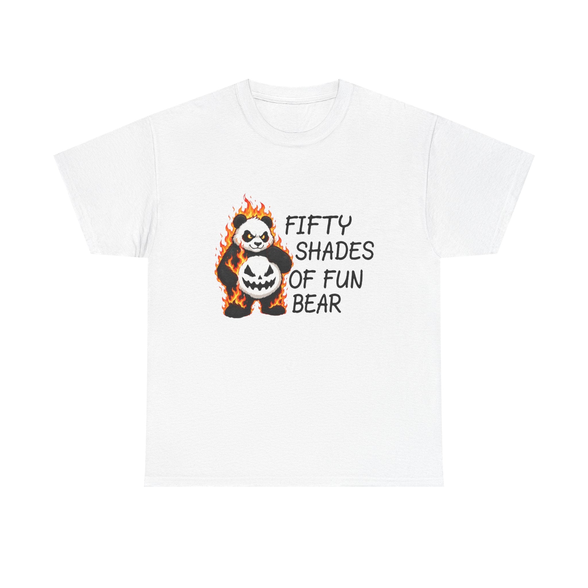 Halloween Panda Tee — "Fifty Shades of Fun Bear" Graphic T-Shirt