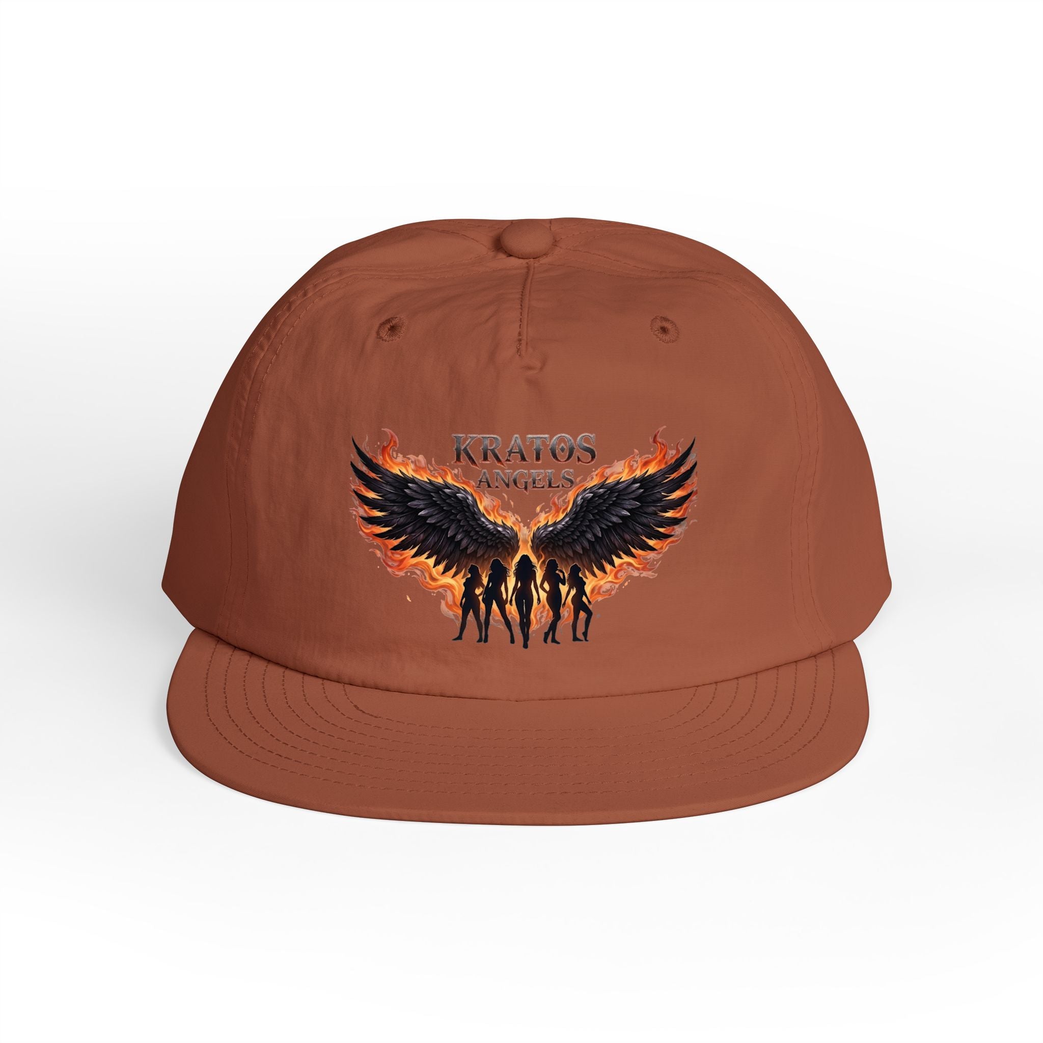 Kratos Angel Wings design Surf Cap | Flaming Winged Soldiers hat