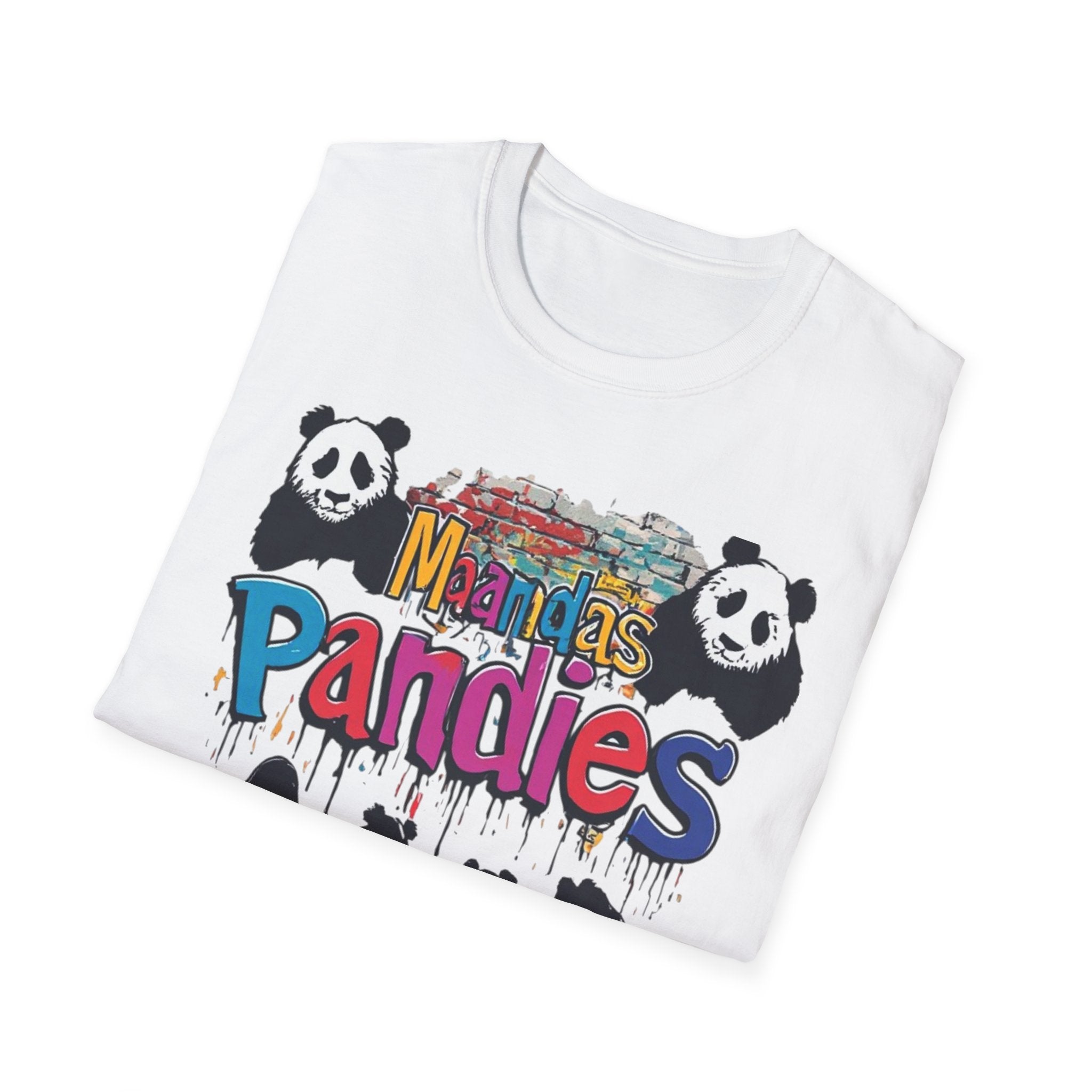 Mandas Pandies T-Shirt | Panda Graphic, Colorful Street Art