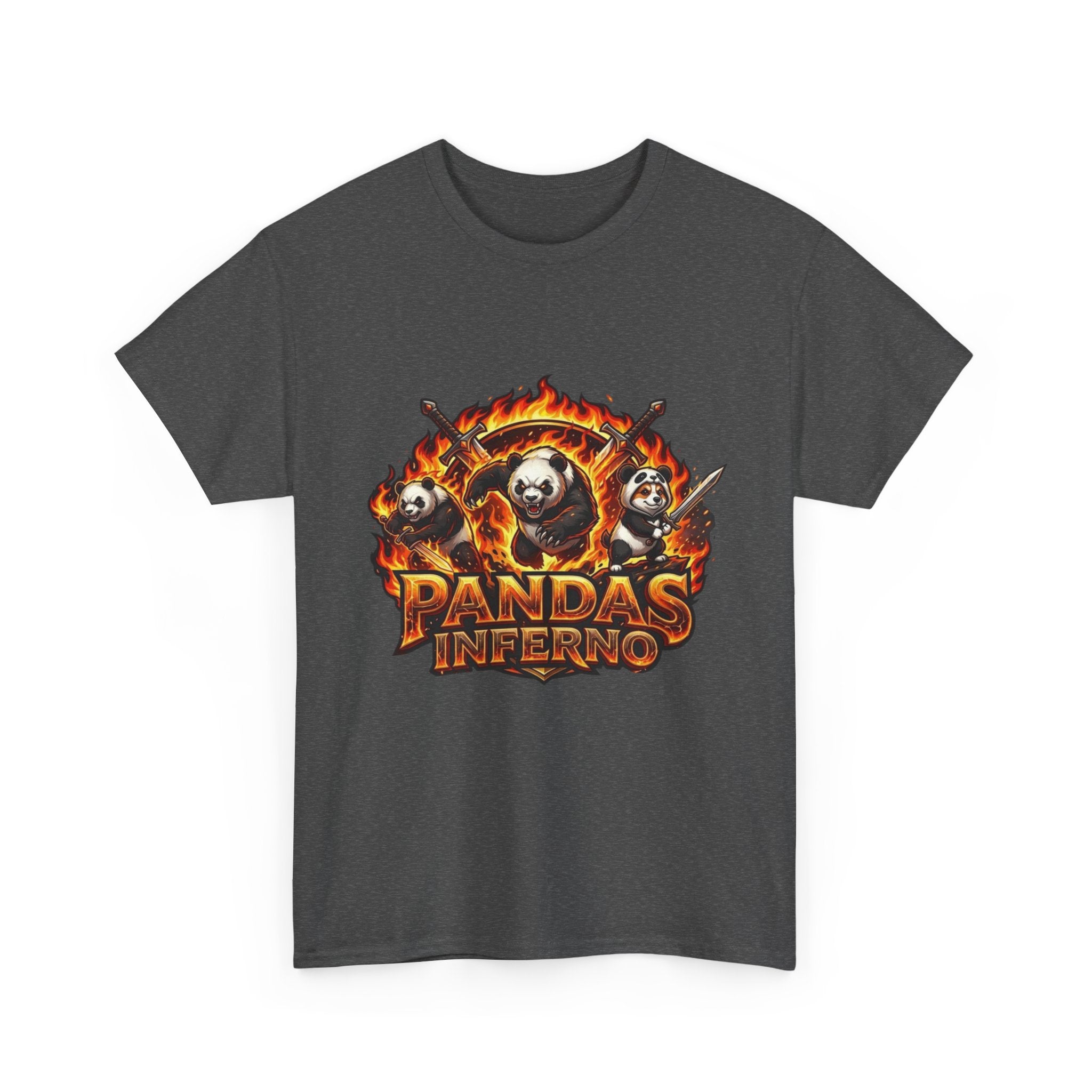 Pandas Inferno T-Shirt | Flaming Panda Trio Graphic Tee