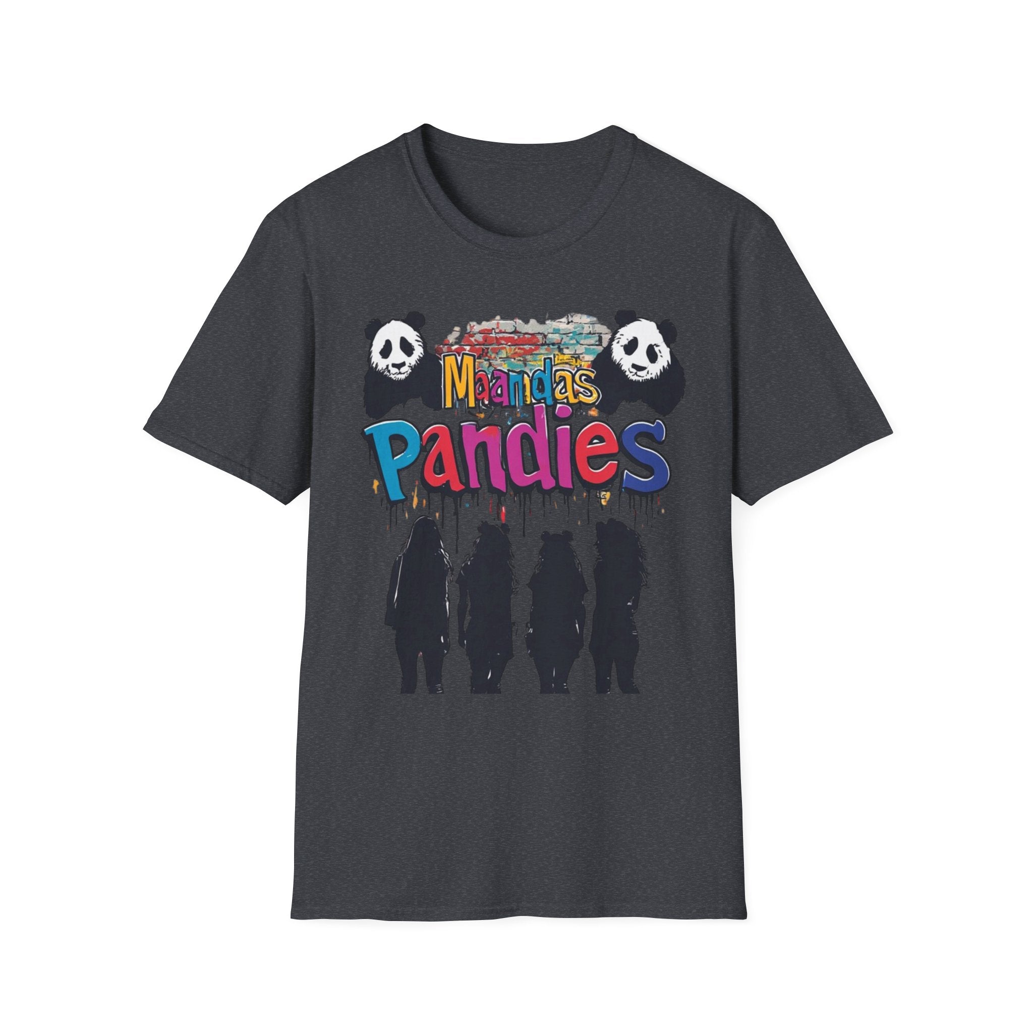 Mandas Pandies T-Shirt | Panda Graphic, Colorful Street Art
