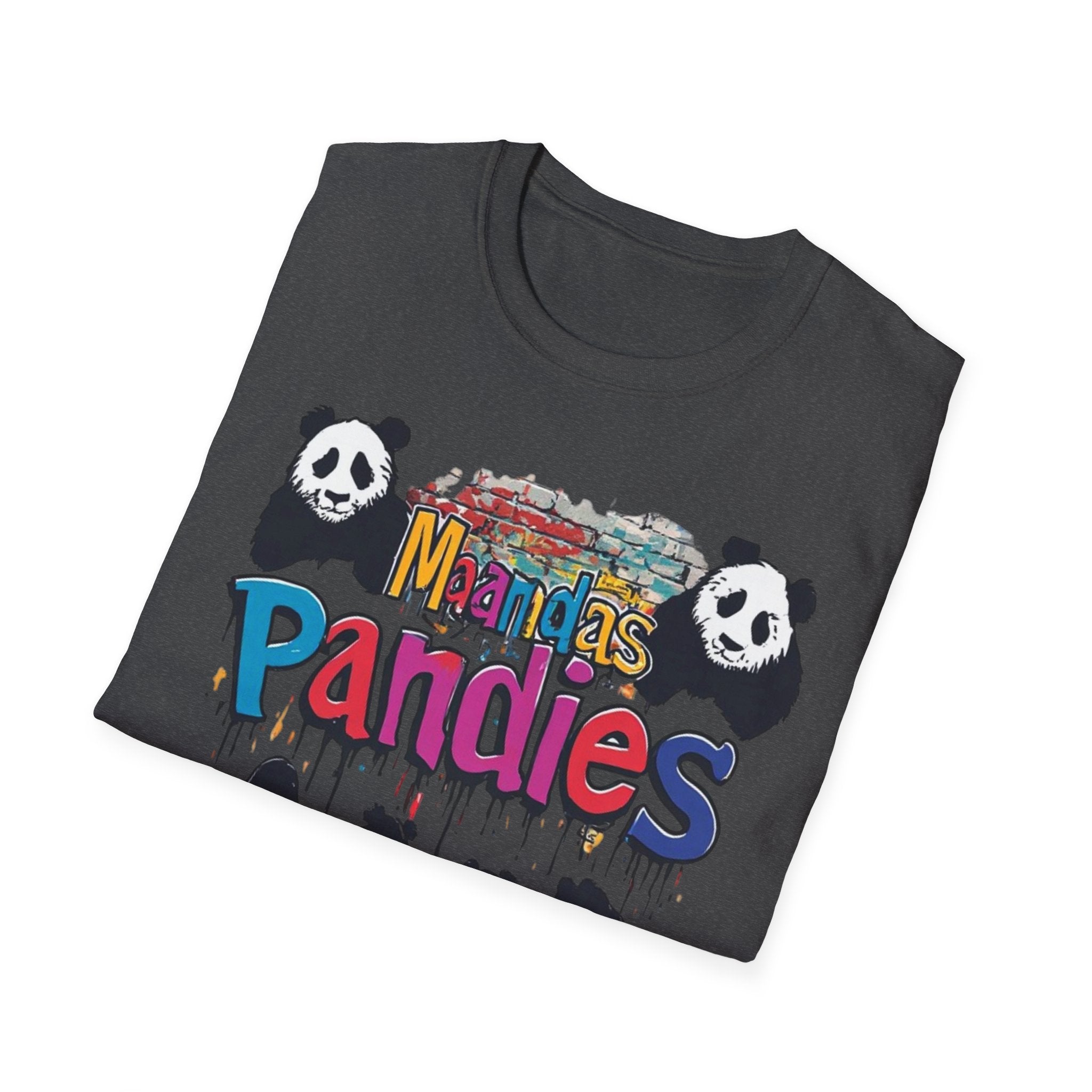 Mandas Pandies T-Shirt | Panda Graphic, Colorful Street Art