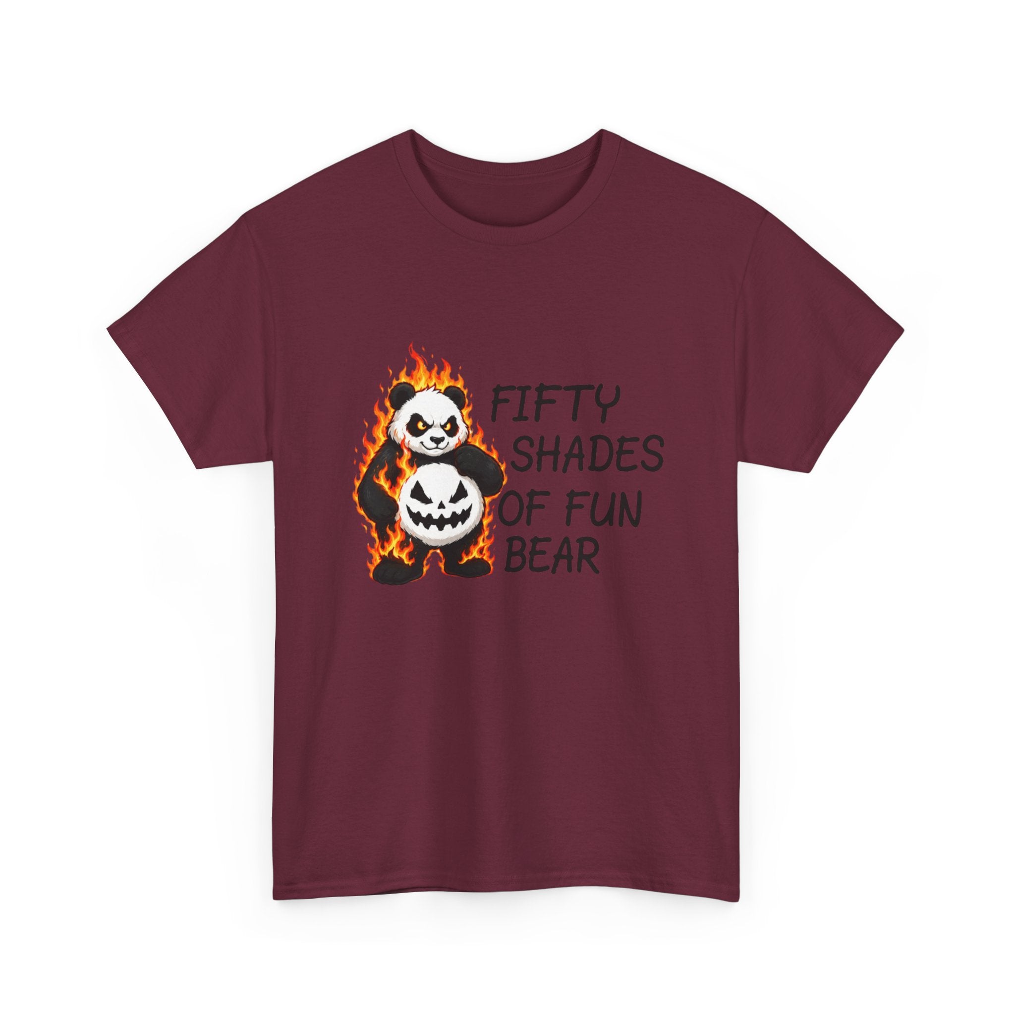 Halloween Panda Tee — "Fifty Shades of Fun Bear" Graphic T-Shirt