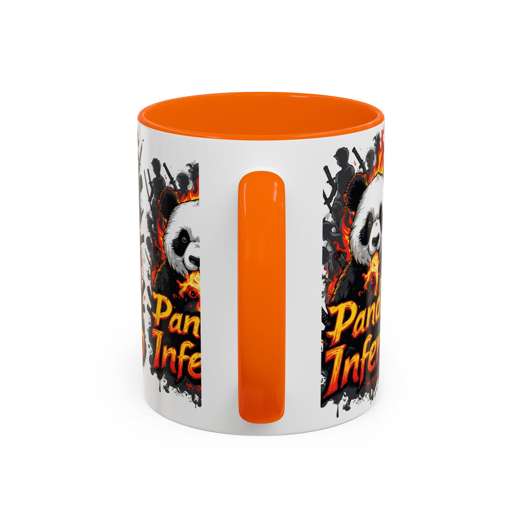 Pandas Inferno, Coffee Mug | Flaming Panda Illustration Accent Mug