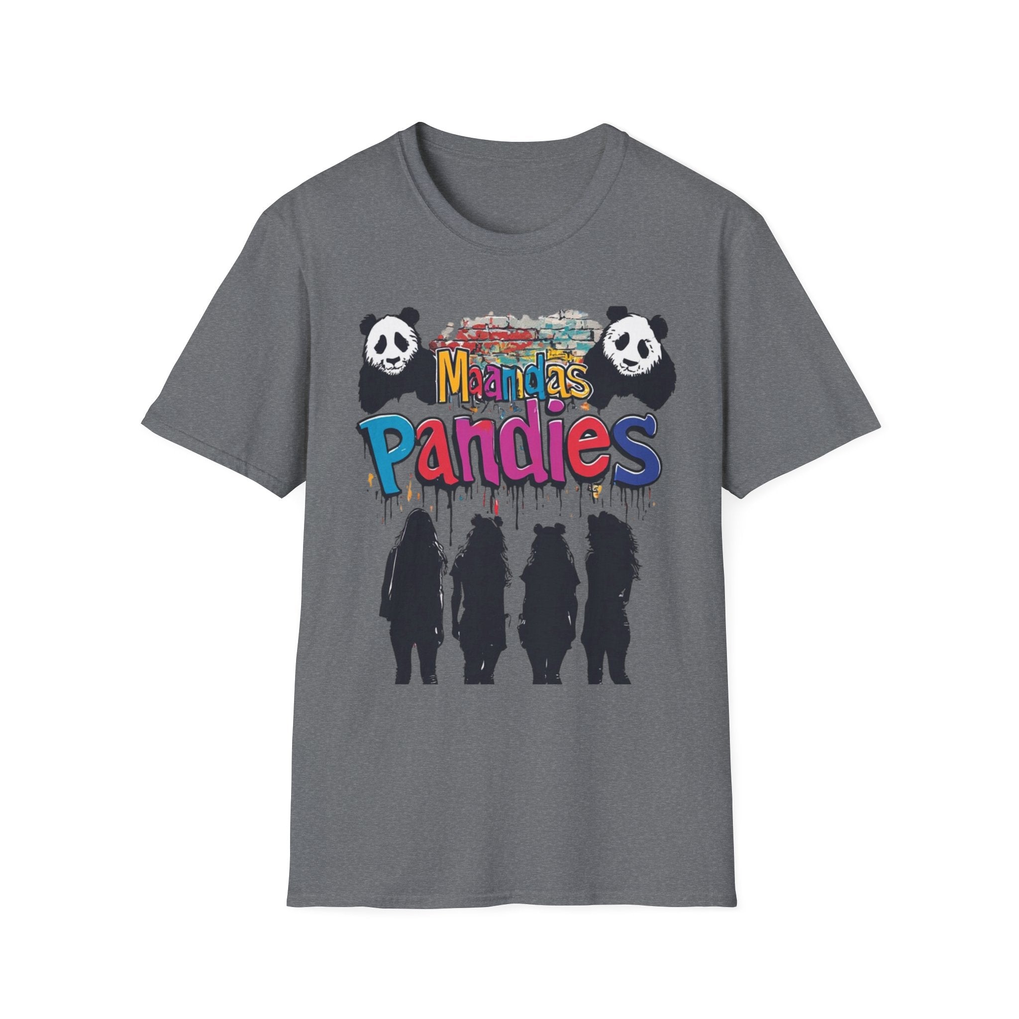 Mandas Pandies T-Shirt | Panda Graphic, Colorful Street Art