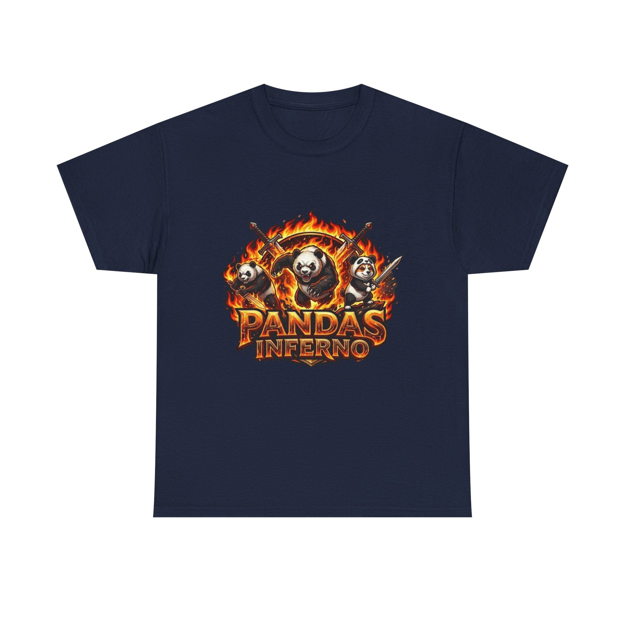 Pandas Inferno T-Shirt | Flaming Panda Trio Graphic Tee