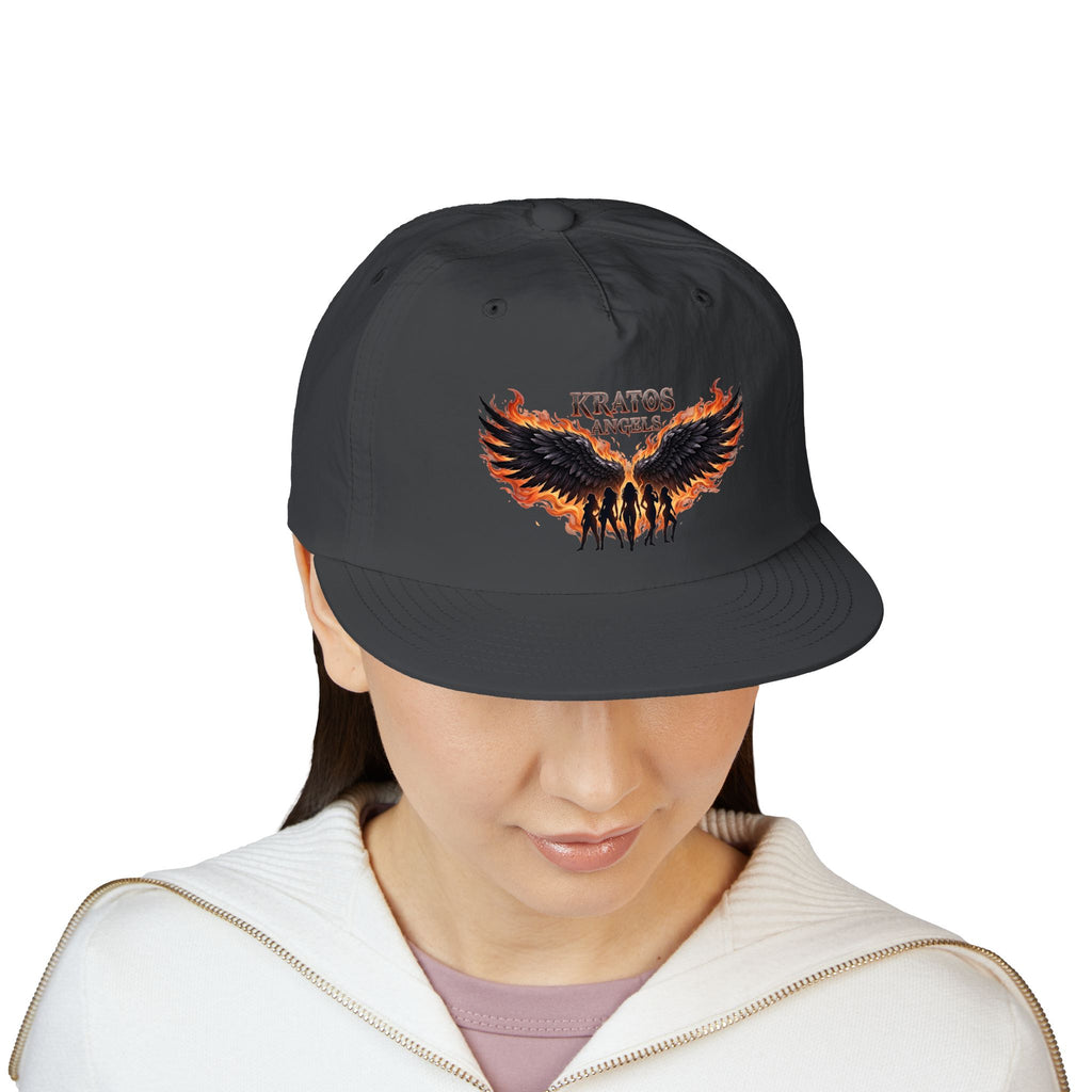 Kratos Angel Wings design Surf Cap | Flaming Winged Soldiers hat