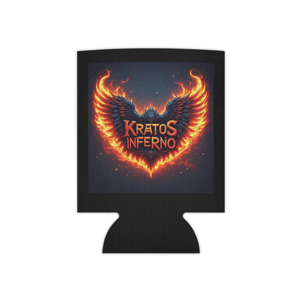 Kratos Inferno Flaming Wings Can Cooler | Neon Fire Logo