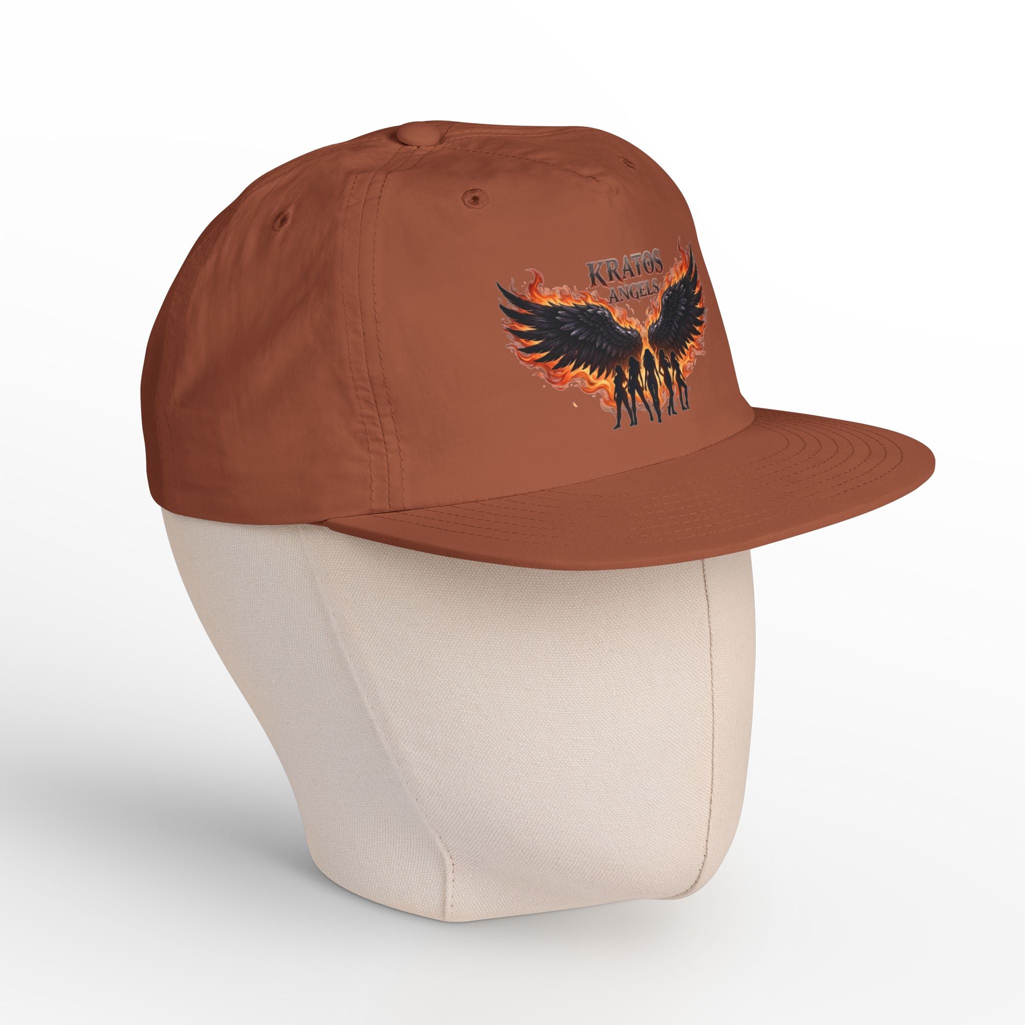 Kratos Angel Wings design Surf Cap | Flaming Winged Soldiers hat